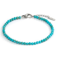 Bracelet Acier inoxydable Turquoise 48 Pierres 17.5-19.5 cm Ø3 mm-597883