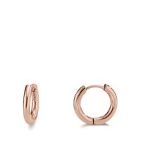 Créoles à charnières Acier inoxydable rosé PVD-597889