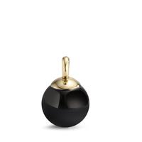 Pendentif Acier inoxydable Agate noir jaune PVD Ø10 mm-597921