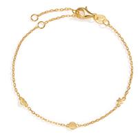 Bracelet Argent jaune Plaqué or Coeur 15-19.5 cm-597957