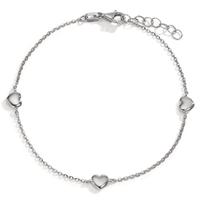 Bracelet Or blanc 14K Coeur 17-19 cm-598036