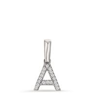 Pendentif Or blanc 14K Diamant 0.027 ct, w-si-598095