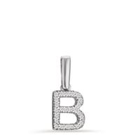Pendentif Or blanc 14K Diamant 0.036 ct, w-si-598096
