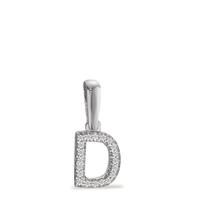 Pendentif Or blanc 14K Diamant 0.03 ct, w-si-598098