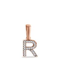 Pendentif Or rouge 14K Diamant 0.03 ct, w-si-598190