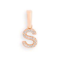Pendentif Or rouge 14K Diamant 0.025 ct, w-si-598191