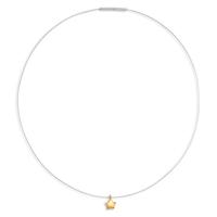 Collier Acier inoxydable jaune PVD Étoile 42 cm Ø7 mm-598372