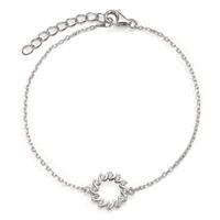 Bracelet Argent Zircone Rhodié 16-18 cm-598595