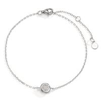 Bracelet Argent Zircone Rhodié 17-20 cm Ø6.5 mm-598609