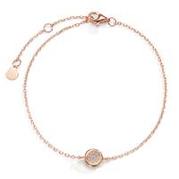 Bracelet Argent Zircone rosé Plaqué or 17-20 cm Ø6.5 mm-598610