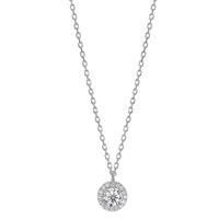 Collier Argent Zircone Rhodié 42-45 cm-598636