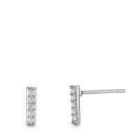 Clous d'oreilles Argent Zircone 10 Pierres Rhodié-598702