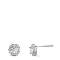 Clous d'oreilles Argent Zircone Rhodié Ø7 mm-598759