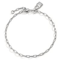Bracelet Argent Zircone Rhodié Serrure 16.5-18.5 cm-598838