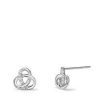 Clous d'oreilles Argent Zircone 8 Pierres Rhodié Ø7 mm-598921