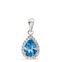 Pendentif Argent Zircone Rhodié-598961