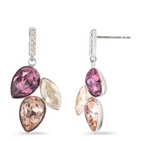 Pendant d'oreilles Argent Zircone 16 Pierres Rhodié-599223