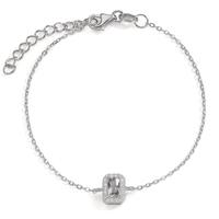 Bracelet Argent Zircone Rhodié 16-18 cm-599240