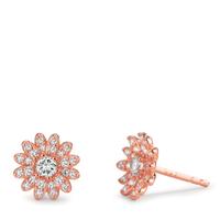 Clous d'oreilles Argent rosé Plaqué or Fleur Ø9 mm-599608