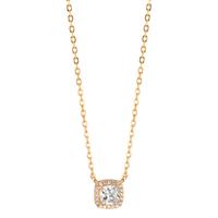 Collier Argent Zircone Plaqué or 40-45 cm-599662