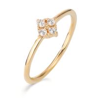 Bague Bronze Zircone 4 Pierres Plaqués or 5 microns-599901