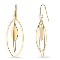Pendant d'oreilles Argent jaune Plaqué or-600025