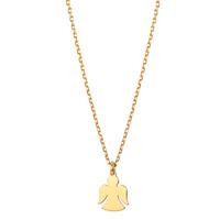 Collier Argent jaune Plaqué or Ange 38-42 cm Ø7.5 mm-600230