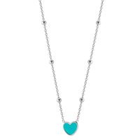 Collier Argent Rhodié Coeur 38-43 cm-600287