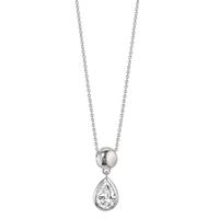Collier Or blanc 9K Zircone 40-42 cm-600341