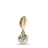Pendentif Or jaune 9K Zircone Ø5 mm-600343