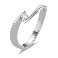 Bague Or blanc 18K Diamant 0.13 ct, w-si-600397