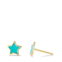 Clous d'oreilles Argent jaune Plaqué or Étoile Ø7.5 mm-600402