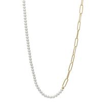 Collier Argent jaune Plaqué or 40-45 cm-600410