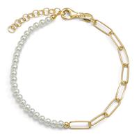 Bracelet Argent jaune Plaqué or 16.5-19.5 cm-600411