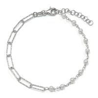 Bracelet Argent Rhodié perle de culture 17-20 cm-600413