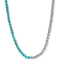 Collier Acier inoxydable Turquoise 42-45 cm Ø4 mm-600476