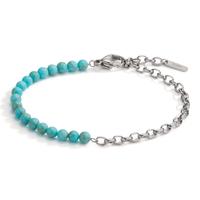 Bracelet Acier inoxydable Turquoise 17.5-19.5 cm Ø4 mm-600483
