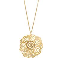 Chaînette avec pendentif Bronze 46-53 cm Ø50 mm-600627