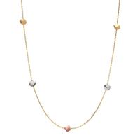 Collier Or jaune 14K, Or blanc 14K, Or rouge 14K Tricolore 45 cm Ø3 mm-600688