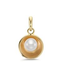 Pendentif Argent jaune Plaqué or perle d'eau douce Ø12 mm-600722
