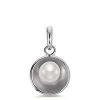 Pendentif Argent Rhodié perle d'eau douce Ø12 mm-600762