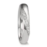 Alliance Or blanc 18K Diamant 0.042 ct, 7 Pierres, w-si-600878