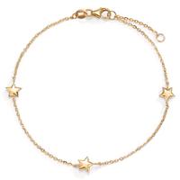 Bracelet Or jaune 14K Étoile 17-19 cm-600938