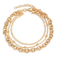 Bracelet Argent jaune Plaqué or 17-20 cm-601046