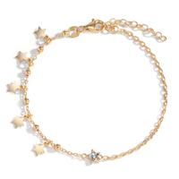 Bracelet Argent jaune Plaqué or Étoile 17-20 cm-601053