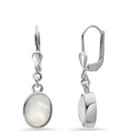 Ohrhänger Silber Mondstein 2 Steine Ø4.5 mm-601146