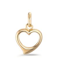 Pendentif Or jaune 18K Coeur Ø10 mm-601282