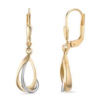 Pendant d'oreilles Or jaune 18K Bicolore-601286