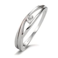 Bague Or blanc 18K Zircone-601298