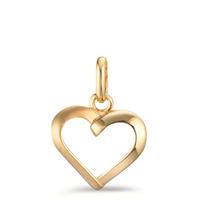 Pendentif Or jaune 9K Coeur Ø11 mm-601317